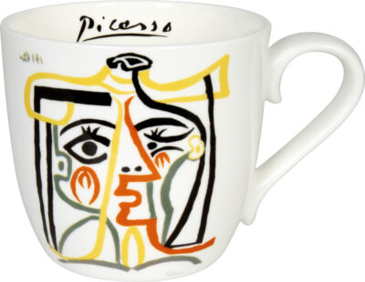Könitz Picasso Animaux Becher Kaffeebecher Kaffee Tasse Weiß Schwarz 425 ml 
